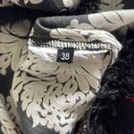 Kookai Vintage  Rayon Print Blouse w/accent trim. Size 38/Small‎ Black Cream Photo 6