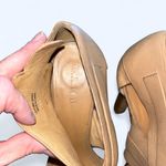 L.A.M.B. Gwen Stefani “Anika” Nude Leather Platform Heels – Size 10 Photo 4