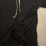 Brandy Melville  Black Soft Full Zip Jacket with Hood and Pockets, One Size Photo 3