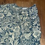 Patrons of Peace  Blue and Cream Floral Blouse Photo 2