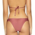 PilyQ NWT  Lace Fanned Teeny Bikini in Dusty Rose Photo 1