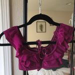 Blue Life  Magenta Off-Shoulder Bikini Top Photo 7