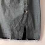 Poetic Justice Juliana High Waisted Midi Skirt Button Front Two Tone Multi Media Blue Size undefined Photo 2