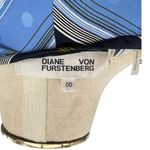Diane Von Furstenberg Diane‎ von Furstenberg Wrap Dress Long Sleeve Woven Sussex Stripe Hydrangea 00 Photo 11