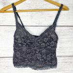 Moda International Sheer Gray Lace Bralette Size Small Photo 7
