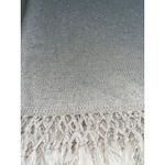 Lilly Pulitzer  Florenna wrap poncho sweater, silver  fringe, size one size Photo 13