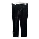 Anthropologie Essential Slim Tailored Velvet Trouser Size 8 Black Photo 5