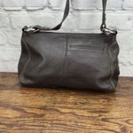 The Sak Stanford Brown Leather Handbag Purse Zippered Top Strap Photo 1