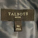 Talbots  Womens Open Front Linen Blazer Size 10P Preppy Old Money Office Travel Photo 6