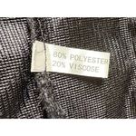 Jet Black Faux Fur Poncho Scarf White Pearls One Size Elegant Cozy Warm Photo 7