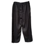 Quince  Black 100% European Linen Relaxed Fit Straight Leg Pants Women’s Medium Photo 2