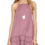 Free People mauve pink spaghetti strap tiered ruffle dress Photo 0