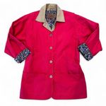 Woolrich Vintage  Women’s Red Chore Coat Barn Jacket Size Medium Lined Outdoor Photo 0