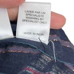 Mes Demoiselles Elize Blouse Women’s Size M Lurex Striped Cotton Peasant Top Blue Size M Photo 10