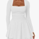 Amazon  White Long Sleeve Dress Photo 0