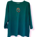 Victoria's Secret Vintage Victoria’s Secret Country cotton 3/4 length sleeve Christmas holiday top Photo 0