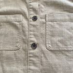 Talbots Textured Cotton Blend Shirt Jacket Shacket Sand Castle khaki sz Small Photo 5