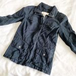 Abercrombie & Fitch Navy Twill Zip Up Jacket Photo 2