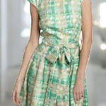 Kate Spade  New York SILK RETRO
Plaid Fit & Flare Dress 60s Style Size
4 Photo 0