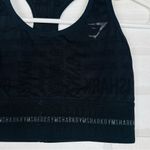 Gymshark  VISION SPORTS BRA, Medium Support,  Black w/logo, Size‎ Small Photo 2