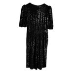 Trina Turk Black Sequined Short Sleeve V-Neck Romper Size 6 Photo 9