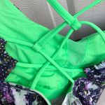 Lululemon  Women’s Tank Dancing Warrior Tank Green Purple Strap Athletic 6 Photo 4