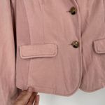 Oui Pink Stretch Knit Blazer Size 8, Medium 100% Cotton Mixed Media Pink Photo 2