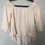 Forever 21 Flowy Cream Top Photo 1
