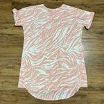 Wonderly Women's Short Sleeve Baby Doll Terry Dress Ladies 1X Pink White Zebra Swirl NEW Photo 4