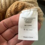 Saunders Collective RTR chunky striped sparkle neutral sweater size small Photo 9