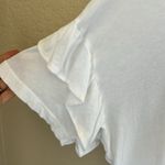 Current/Elliott white ruffled roadie tee Photo 5