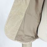 Theory Stretch Velvet Riding Blazer in Beige | Size 8 Photo 9