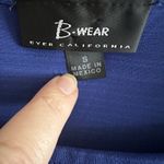 Vintage‎ Y2K 90s B Wear Womens Y2K Wrap Top Size S Blue Romantic Sexy Holiday Photo 4