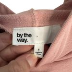 by the way. Delia Rose Pink Cold Shoulder Sweatshirt Hoodie Dress NWT Photo 3