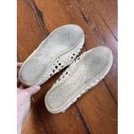 Toms  Cream Woven Crochet Boho Style Classic Slip On Shoes Womens 8 Photo 2