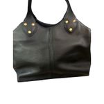 Banana Republic  Women's Black Leather Hobo Satchel Shoulder Tote Bag Photo 8