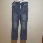 CAbi  Size 6 Button Fly Straight Leg Jeans Gray Denim 4520 Photo 1