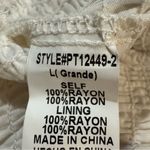 PaperMoon Cream and Gray Mandala Smocked Ruffle Mini Skirt, Women’s Large NWT Photo 3