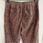 Anthropologie Anthro Kalea Corduroy High Waist Joggers in Leopard Print Size S Photo 3