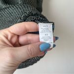 Vince . Metallic Green Mesh Knit Short Dolman Sleeve Sweater Top XS Photo 4