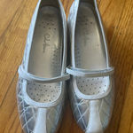 Cole Haan Nike Air Silver Quilted Mary Jane Flats Size 9.5B Photo 0