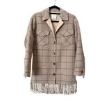 Sandro  Wool Blend Fringe Western Jacket Sz 34‎ (US 0/XS) Photo 2