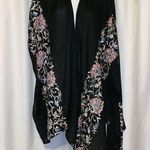 Simply Noelle black embroidered floral shawl (wrp2018-blk) new one size Photo 0