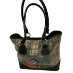 Dooney & Bourke Vintage Plaid Christmas Handbag Purse Madras Patchwork Photo 0