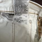 Levi's Premium 501 Shorts Ivory Cut Off Button Fly Jean Denim Women’s Size 25 Photo 10