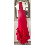 AQUA RED Racerback Ruffle Hem Gown, Formal Dress Size 6 New w/Tag SOLD OUT! Photo 4