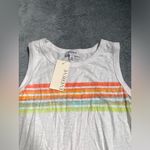 Evereve  Lainey stripe Tank Top with Rainbow Stripes NWT Photo 3