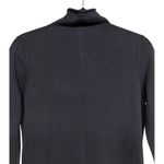 Qi Cashmere 100% Cashmere Mock Neck Sweater Dress Black Women’s Size Medium Photo 2