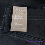 Madewell NEW  Petite Classic Straight Jeans‎ in Lunar Wash, 30P Photo 11