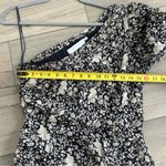 ASTR The Label Santorini Midi Dress Black Taupe Metallic Floral M Photo 7